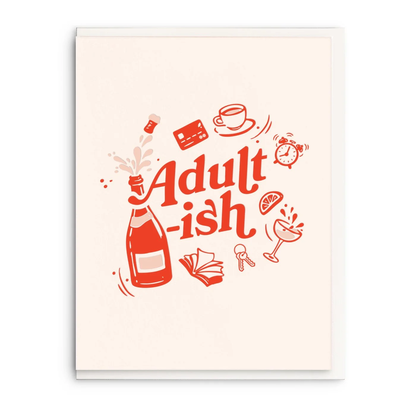 Adult-ish, Letterpress Birthday Greeting Card