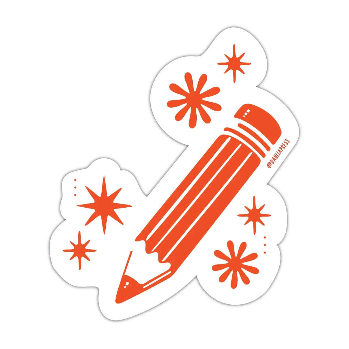 Red Pencil - Vinyl Die Cut Sticker