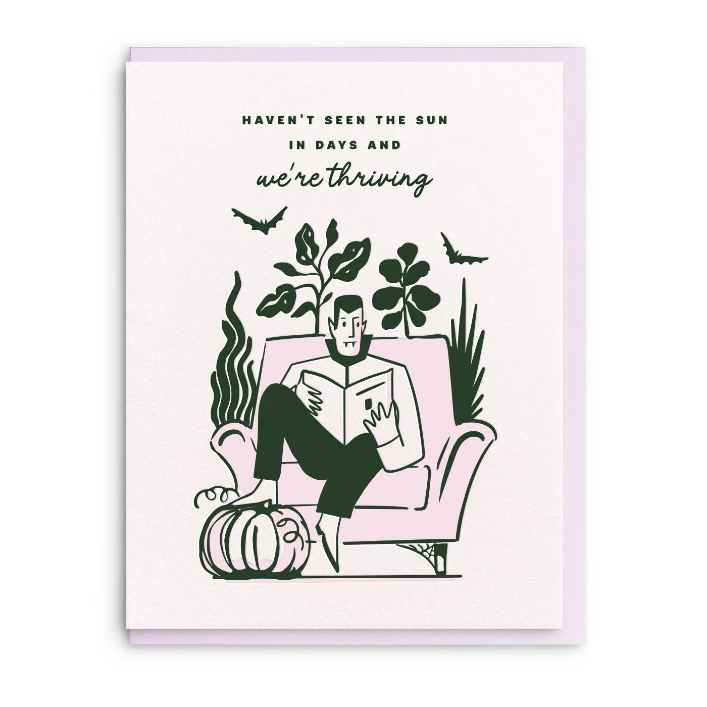 Thriving - Letterpress Halloween Card