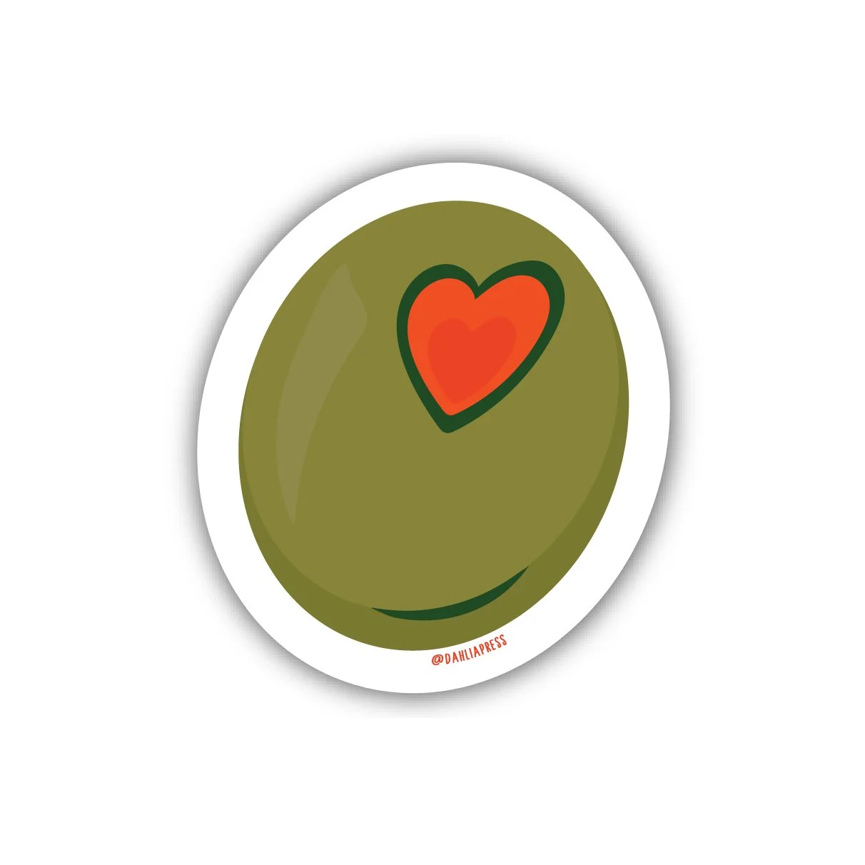 Olive - Vinyl Die Cut Sticker