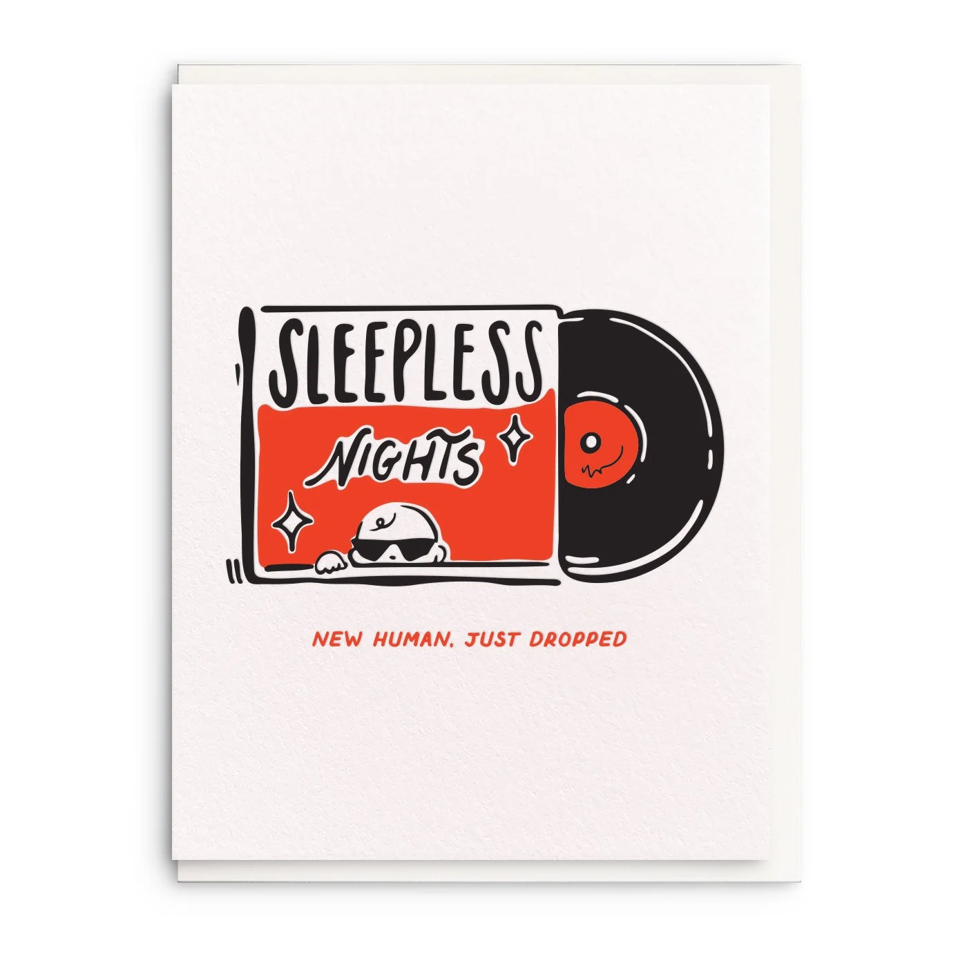 New Human, Letterpress Baby Greeting Card