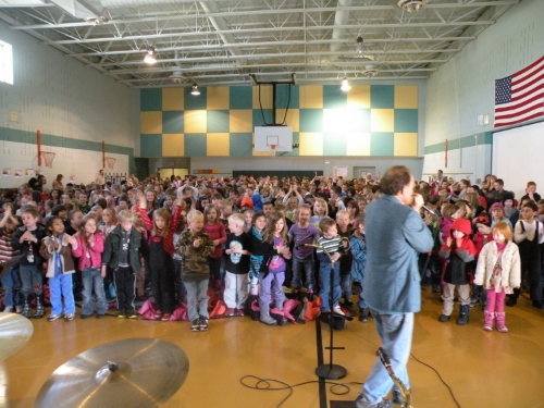 With the Bayfield Elementary Students