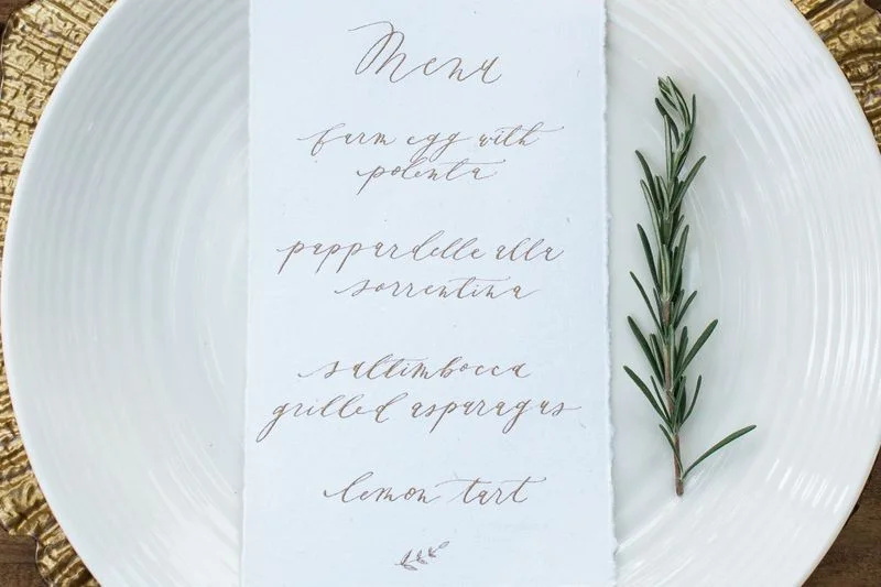 Farmhouse Plate Wedding Detail