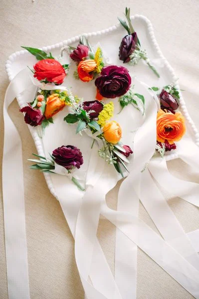 Beautiful Boutonnieres for South Florida Wedding