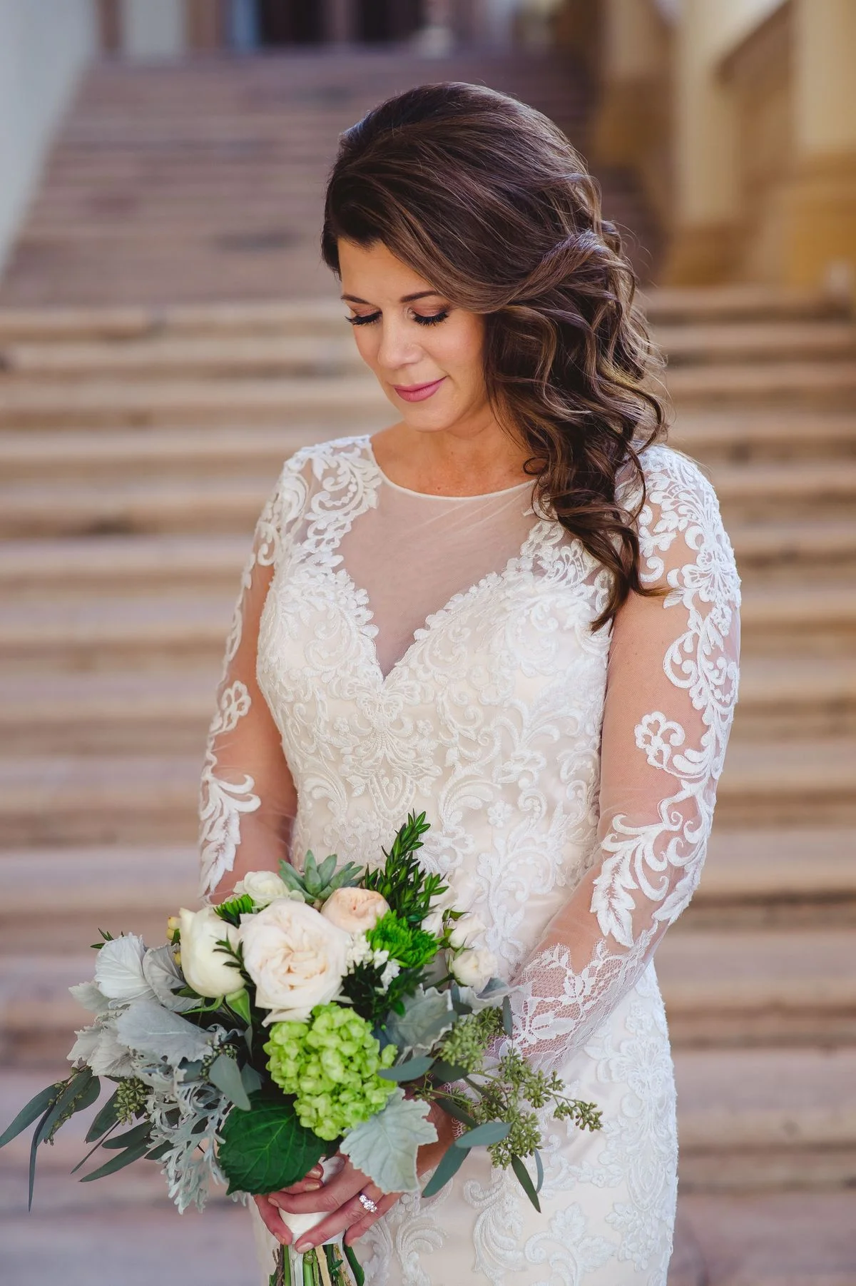 The Biltmore Bride with Bouquet Flowers