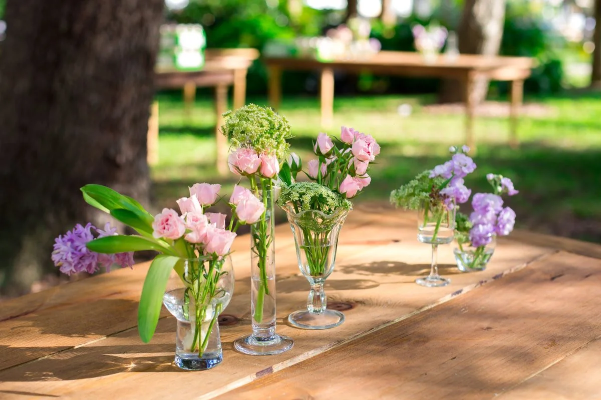 Garden Wedding Bud Vases