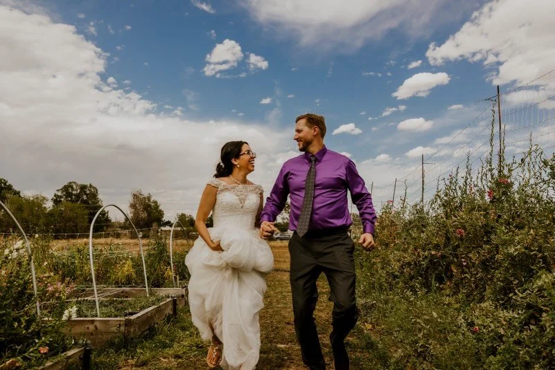 Melissa + Mark- remembering your wedding day. That rainbow at the end of the night was the perfect cherry on top! A flower farm really does make the perfect backdrop