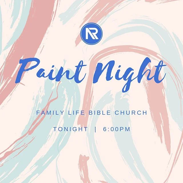 Join us tonight for our Paint Night! Come check it out - HINT - it involves paint. And it starts at 6. See you tonight at 150 Hogan Lane!