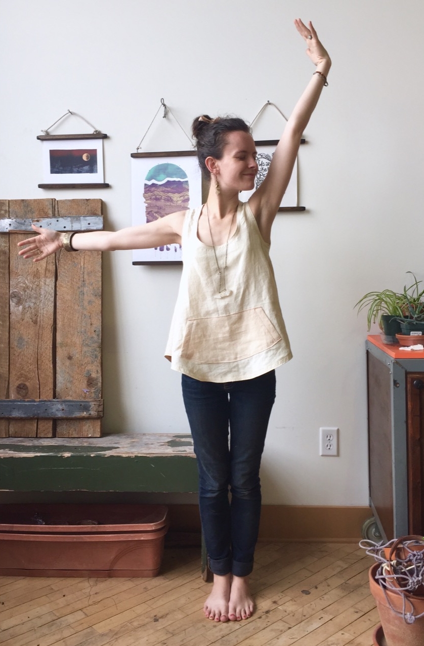 A Me-Made from years past and a Have Company Sew-Along, the Wiksten tank! I love this shirt and it will definitely be making an appearance this May!