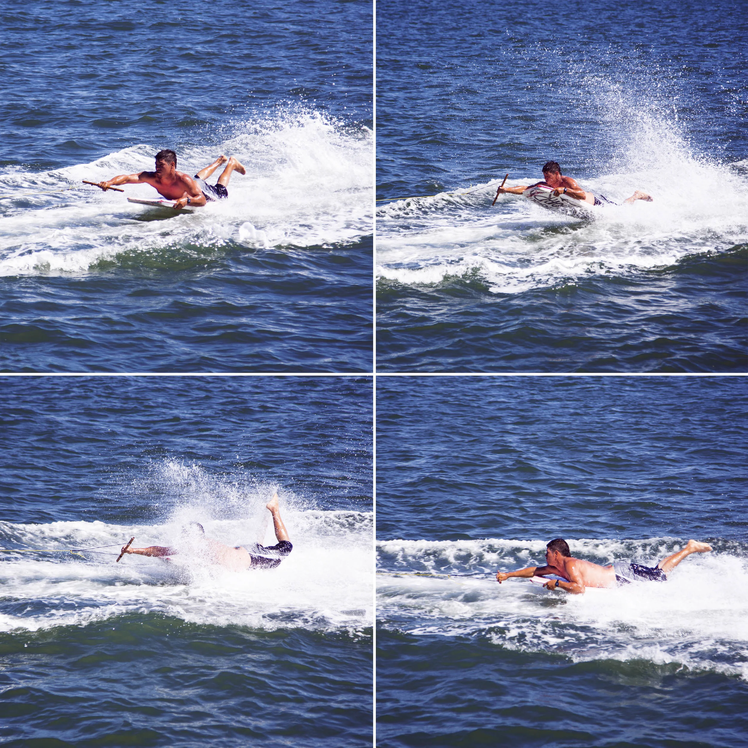 Day 58 - Mazatlan, Sinaloa, Mexico Follow up. Kid on boogie board being pulled by his friends on a speed boat. I asked him if it hurt and he assured me it did not! 
