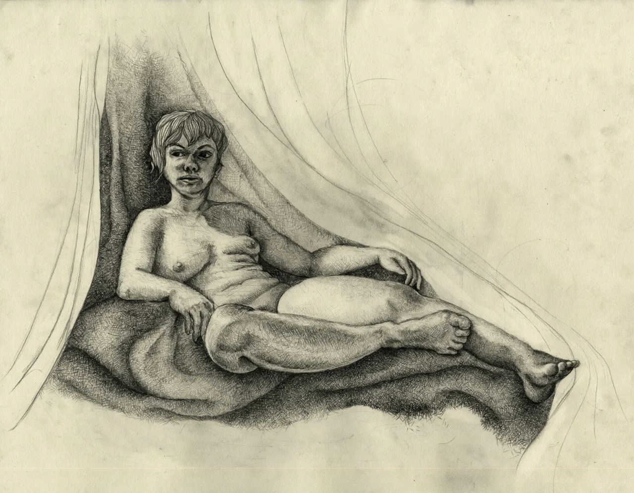 Life Drawing, Le Figure.
My Personal Style Takes on the Figure.
Copyright B.Meier