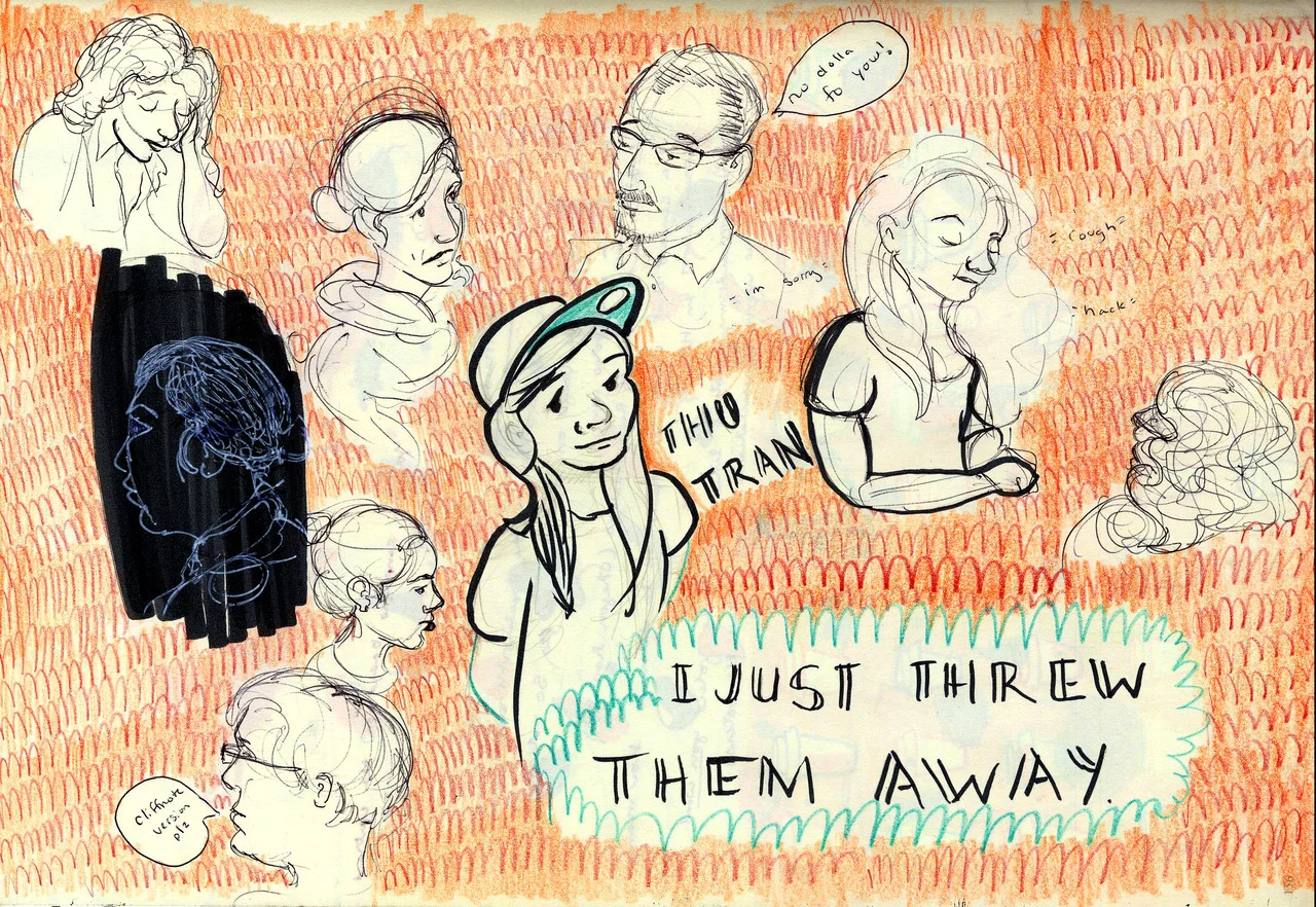 Classroom Sketches of People.
Copyright B.Meier