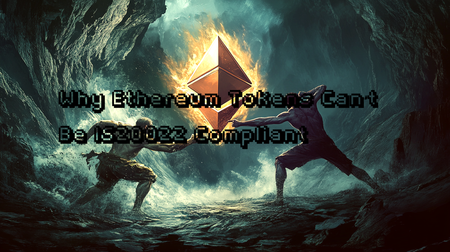 Why #Ethereum Tokens Can't Be #ISO20022 Compliant 