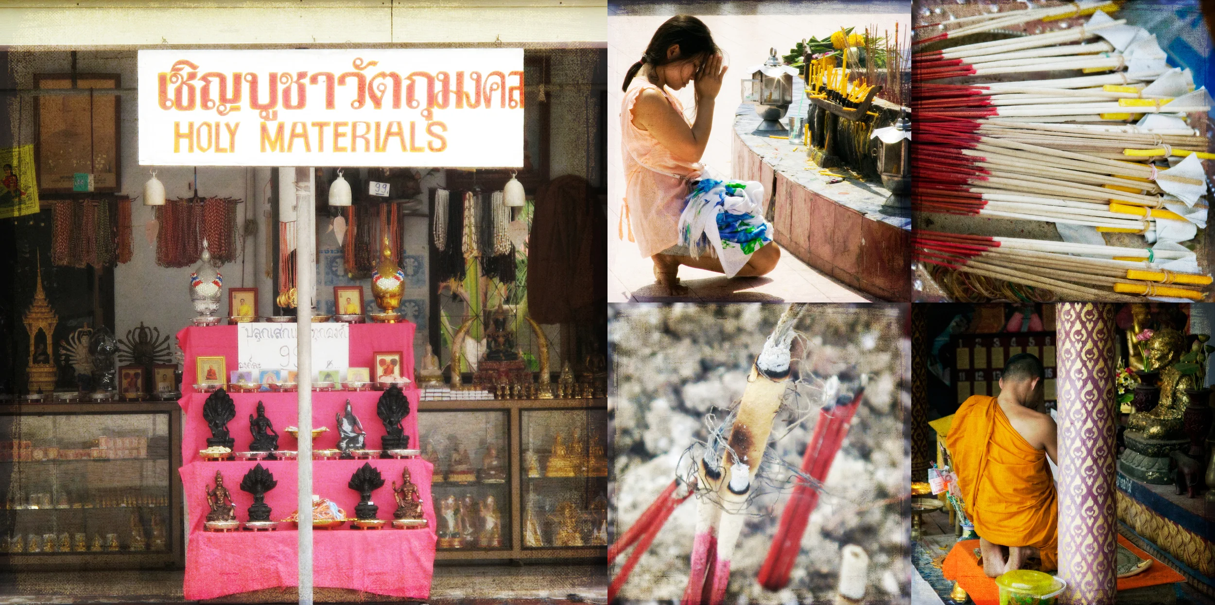 Holy Materials, Thailand, Travel Photography by Galia Alena