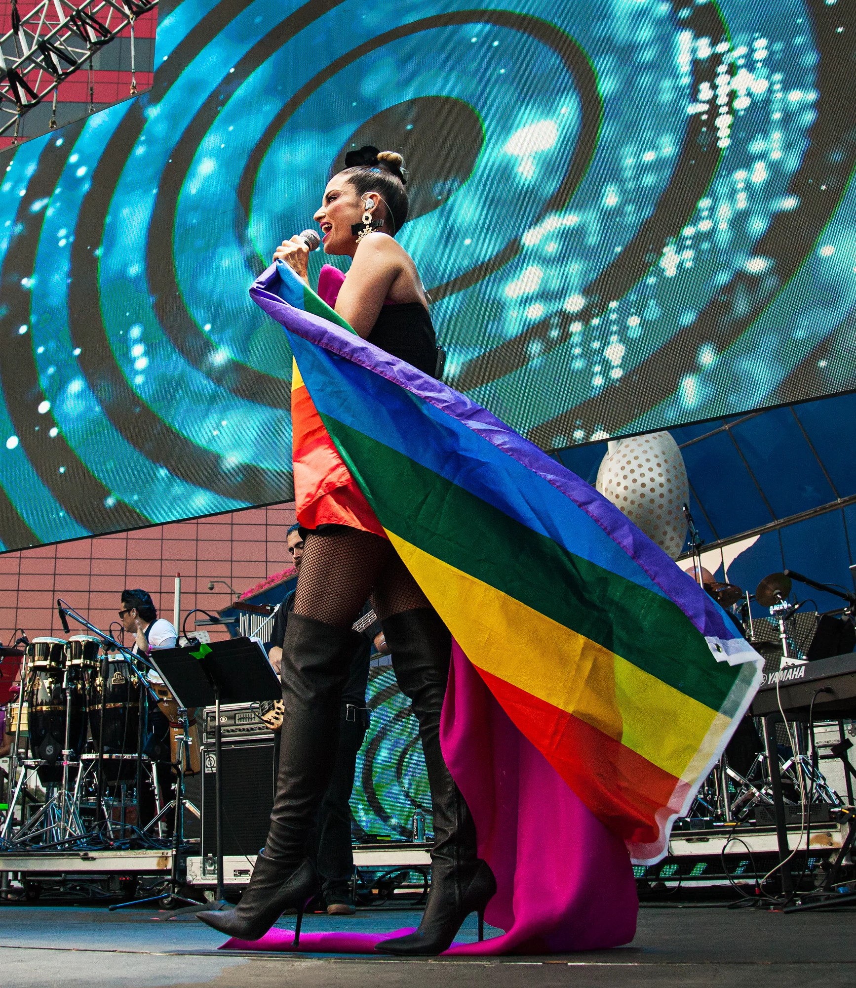 Natalia Jimenez at LA Pride 2018. Photo by Kat Kaye.