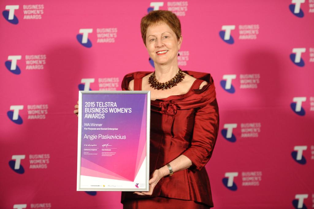 Angie Paskevicius 2015 Telstra award