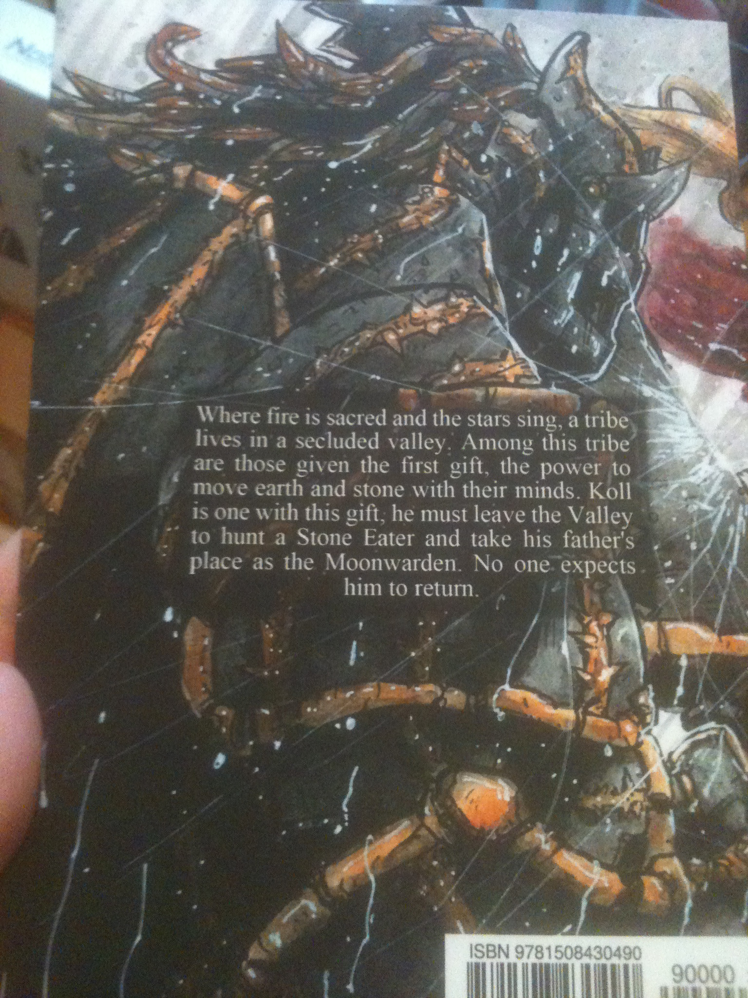 Back cover depicting Torzek, one of the Forgers. 