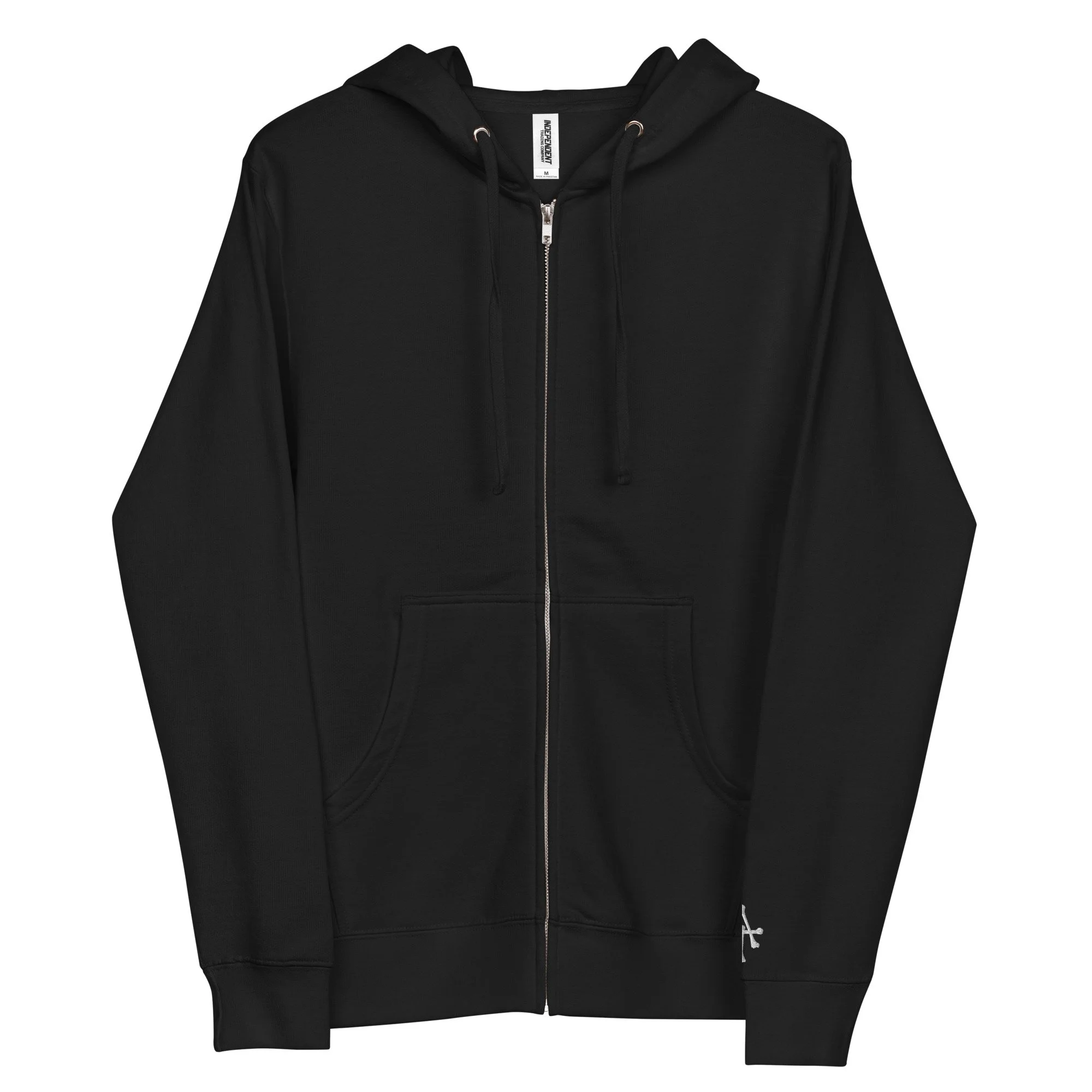 unisex-fleece-zip-up-hoodie-black-front-696997315d0dc.jpg
