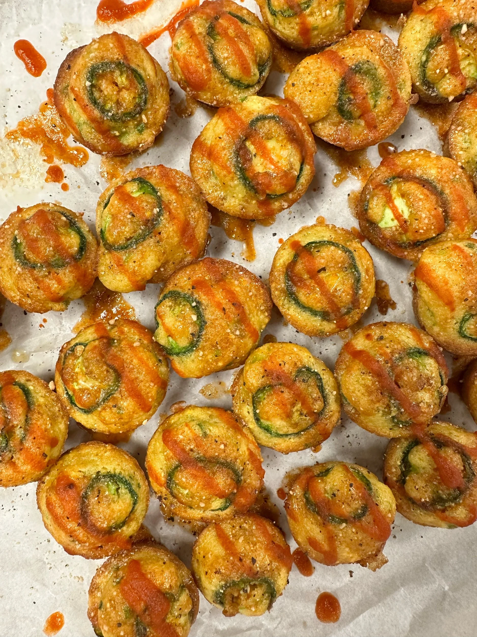 Sweet, Spicy and Savory Cornbread Donut Muffins 