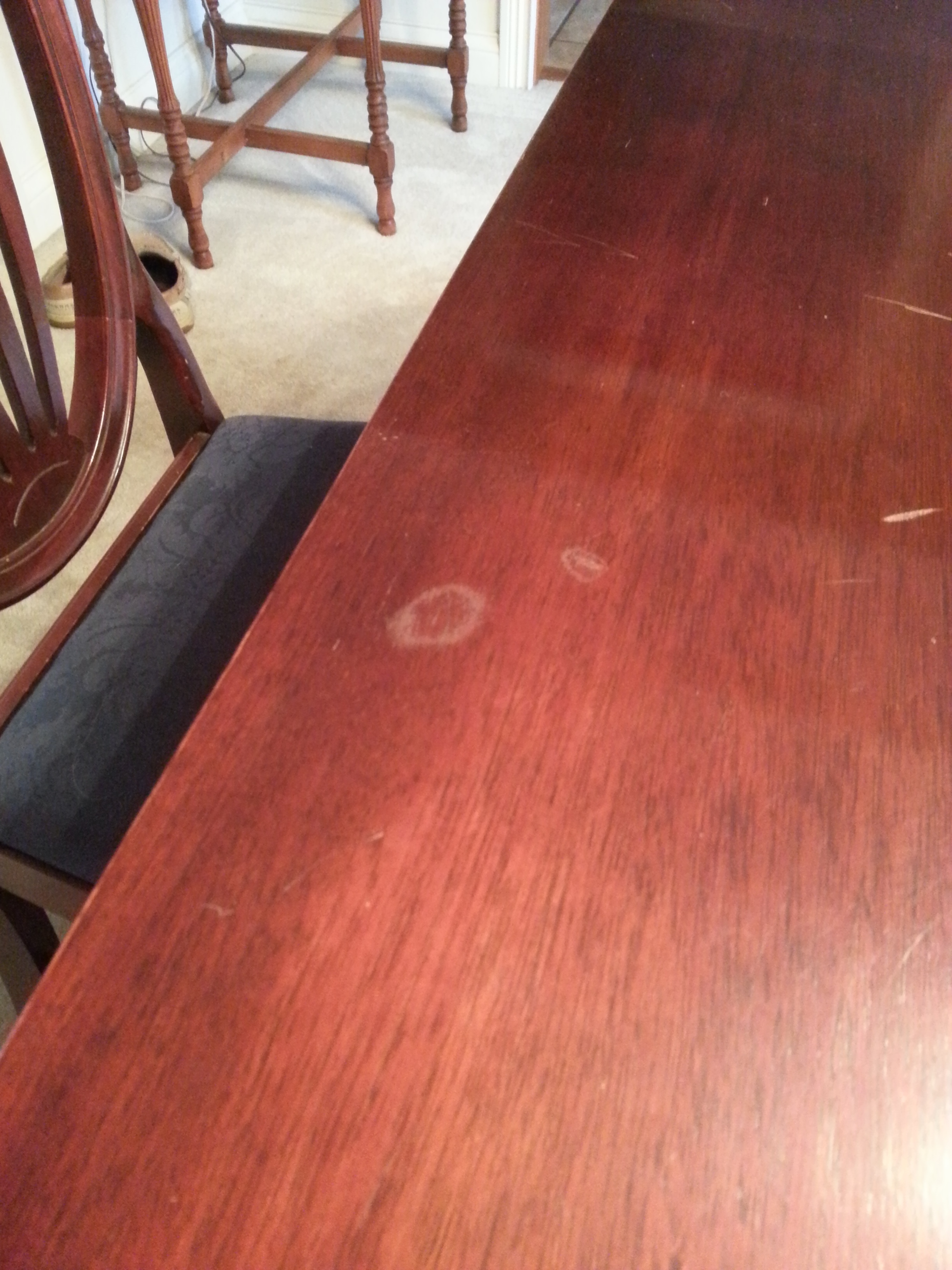 Table Water Damage Jim Kinsey Furniture Repair