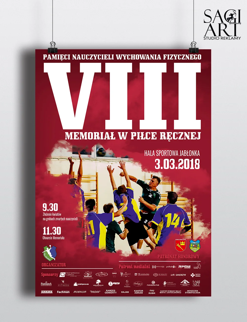 Przygotowanie projektu wraz drukiem plakatów A3. Papier kreda błysk 170g