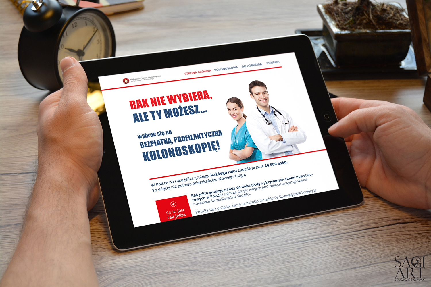Przygotowanie graficzne i wdrożenie systemu dla strony www.rakniewybiera.pl