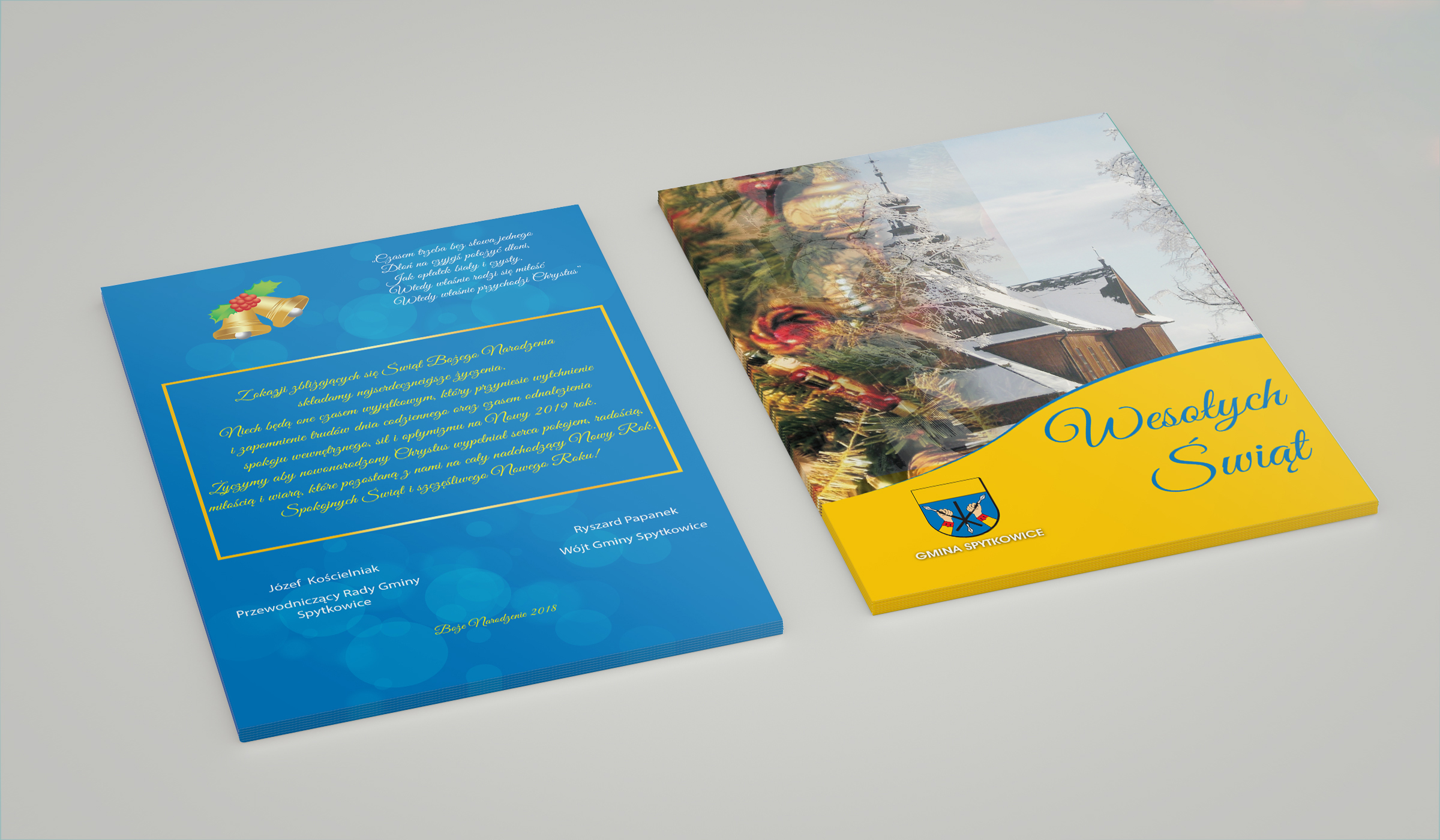Projekt oraz druk kartki świątecznej