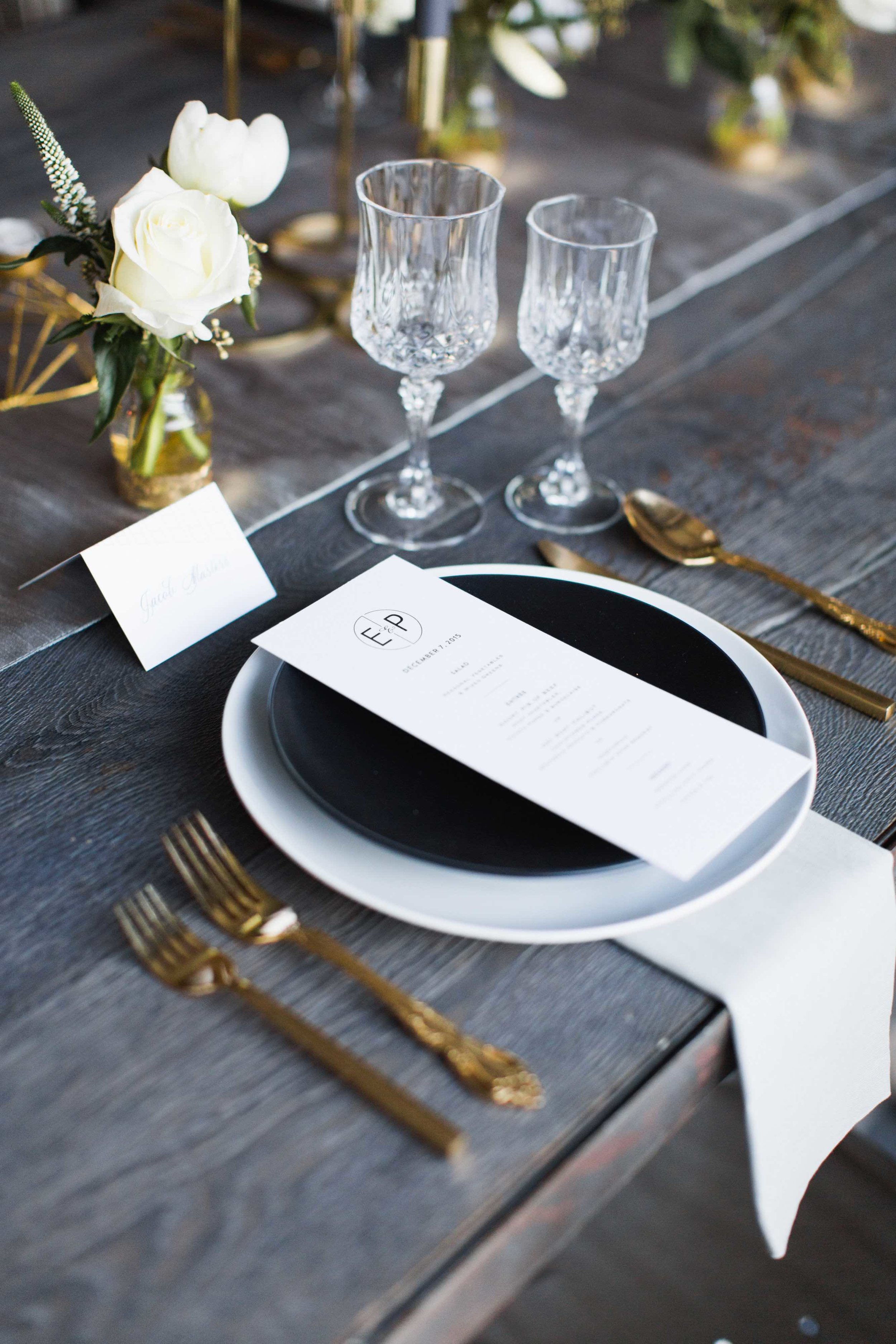 Wedding Place Setting on Farm Table (Copy)