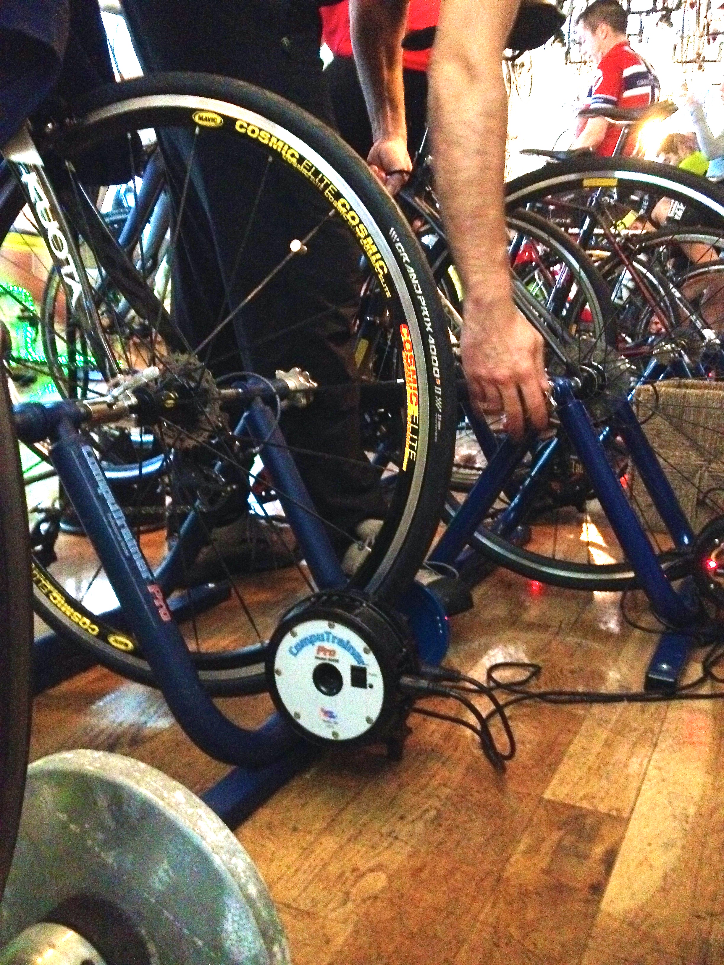 Setting up a bike on the compu-trainer
