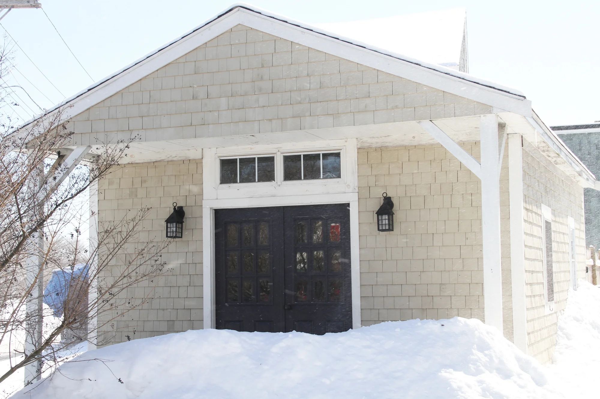 This newly built garage, storage, or office space makes for a wonderful addition to this property.
