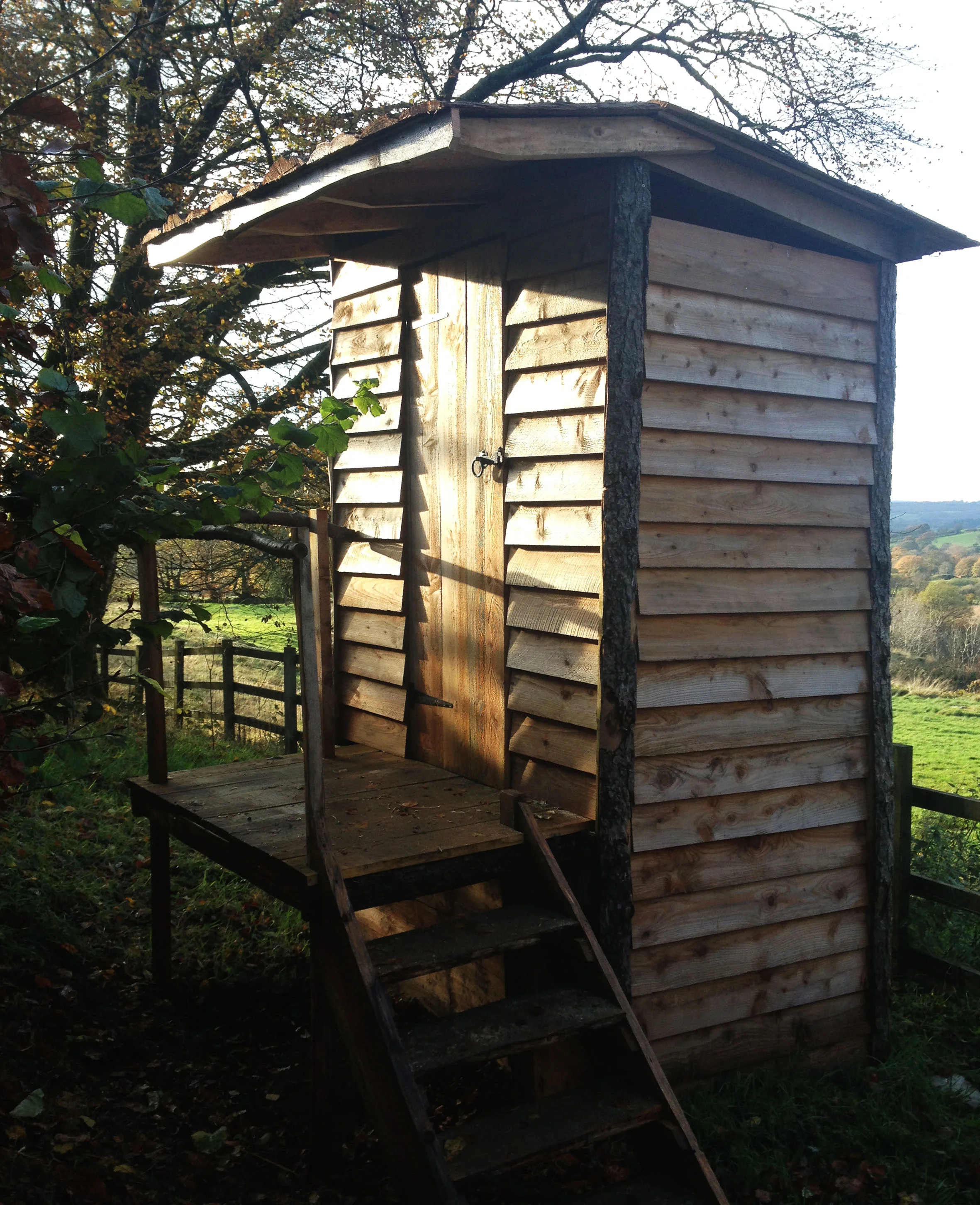 Compost loo for eco-campsite