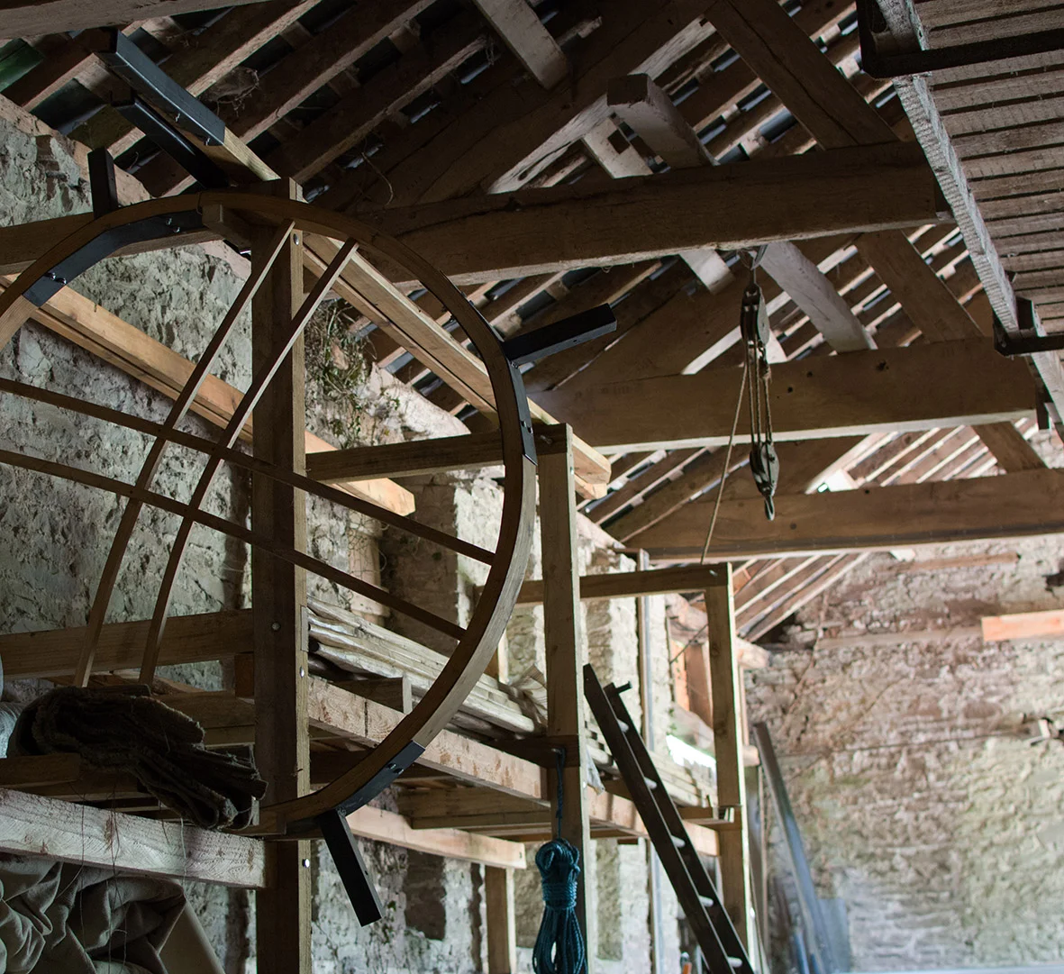 A corner of the Whole Wood Designs workshop.