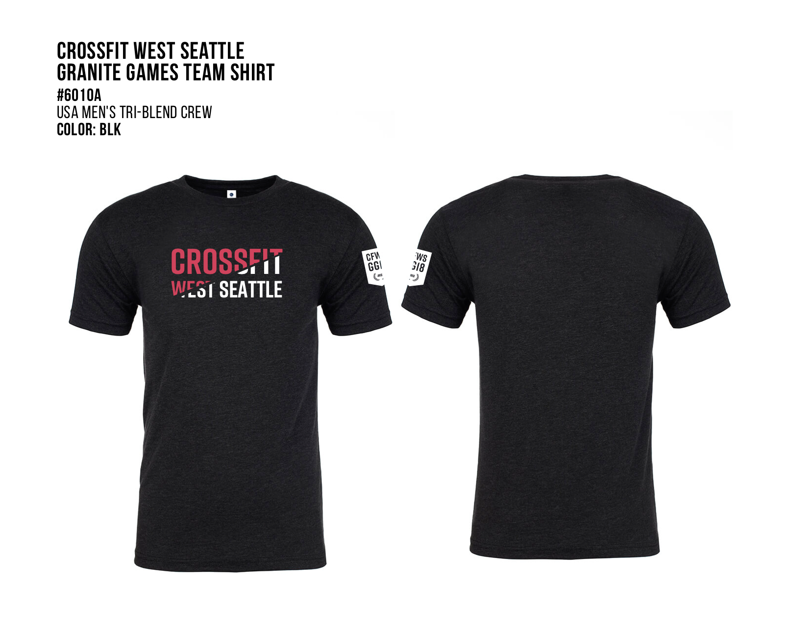 CrossFit West Seattle Granite Games Men's T