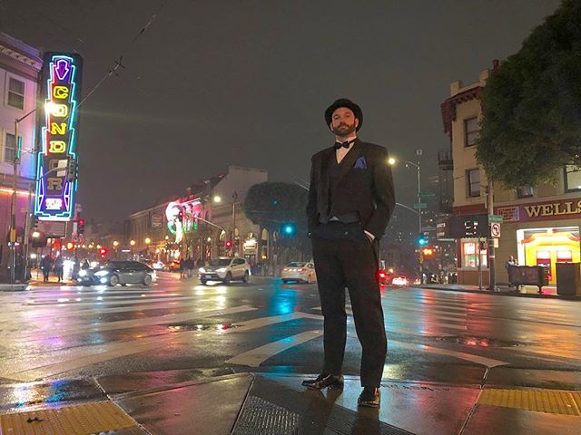 Some Saturday night family time Midnight-In-Parising, whiskey, and crab diavolo in North Beach. We should all time travel more often.