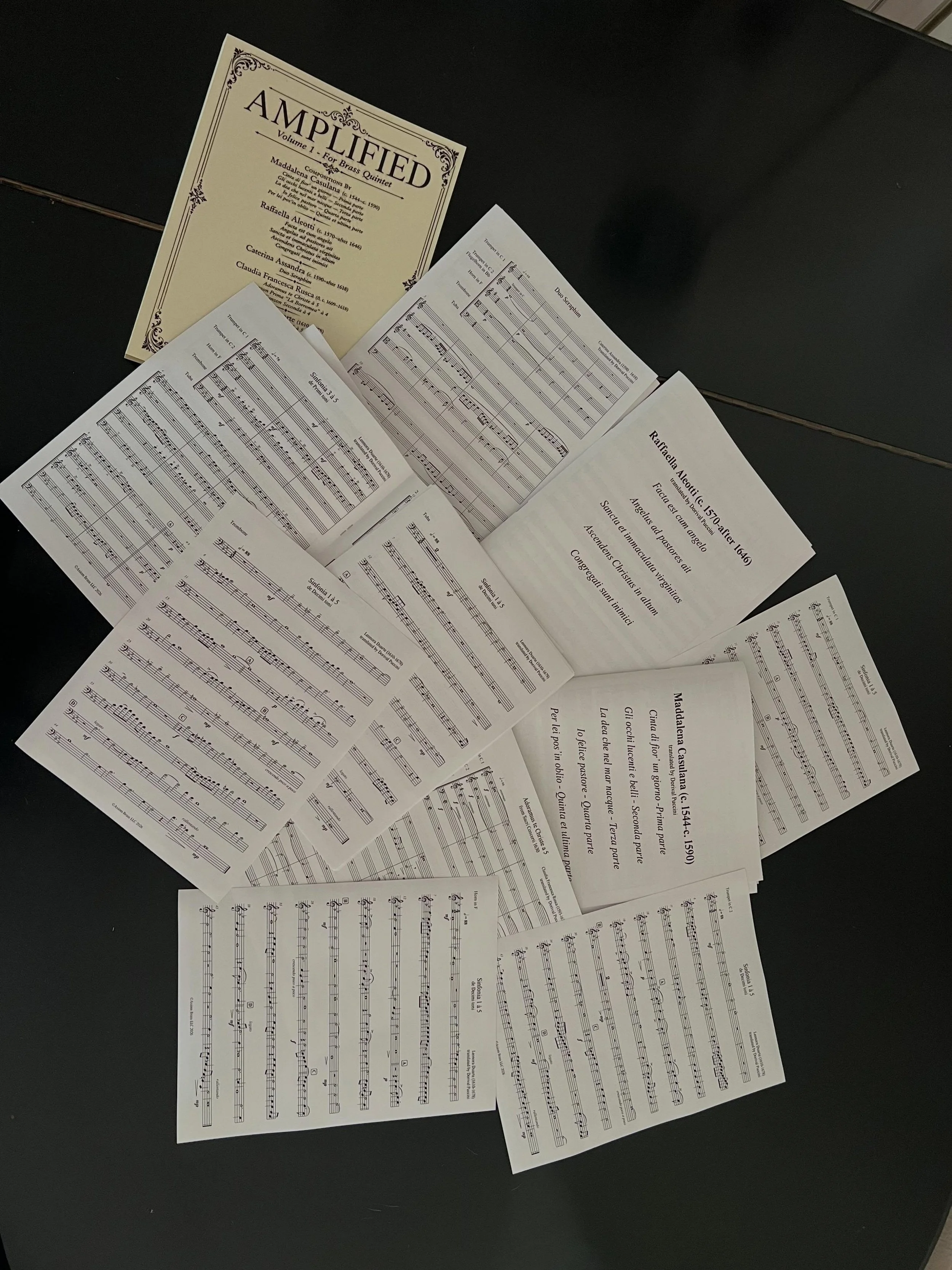 Thanks to everyone who has supported our Amplified project so far- we&rsquo;re excited to now be fulfilling orders! Our Amplified collection is over 200 pages of early music by 6 female composers, which we&rsquo;ve transcribed  and made appropriate f