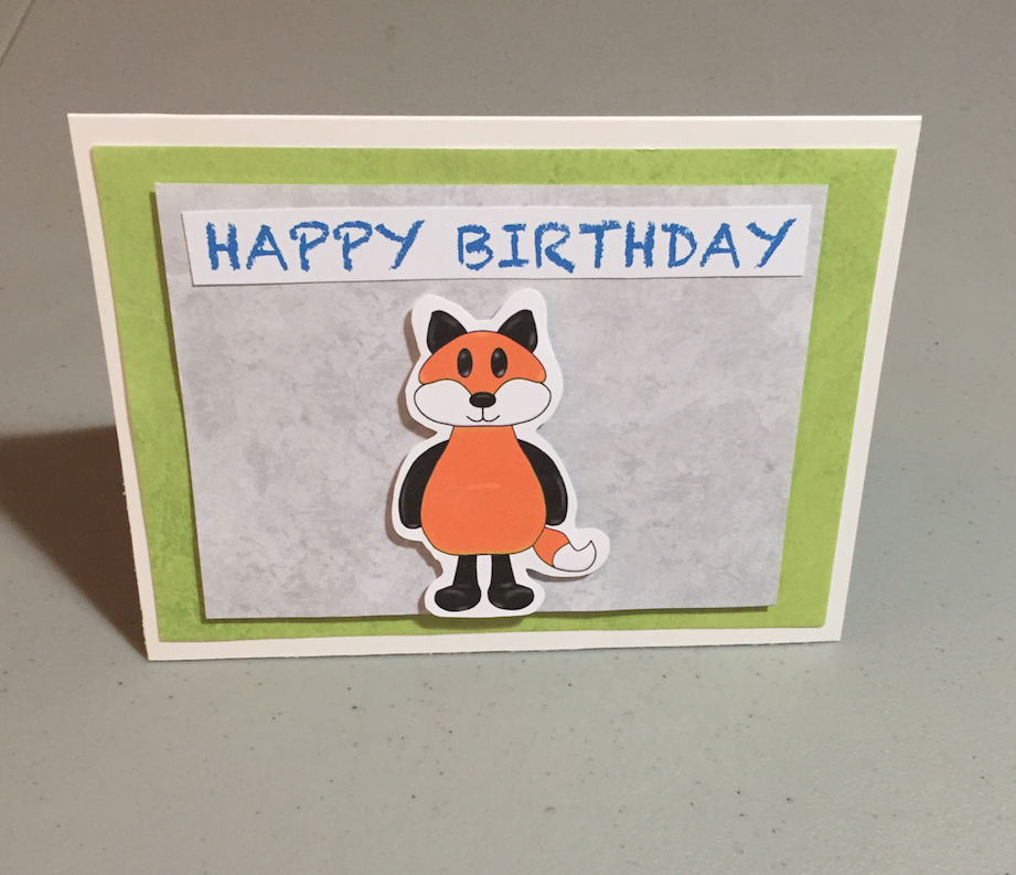 Happy birthday from a little fox.