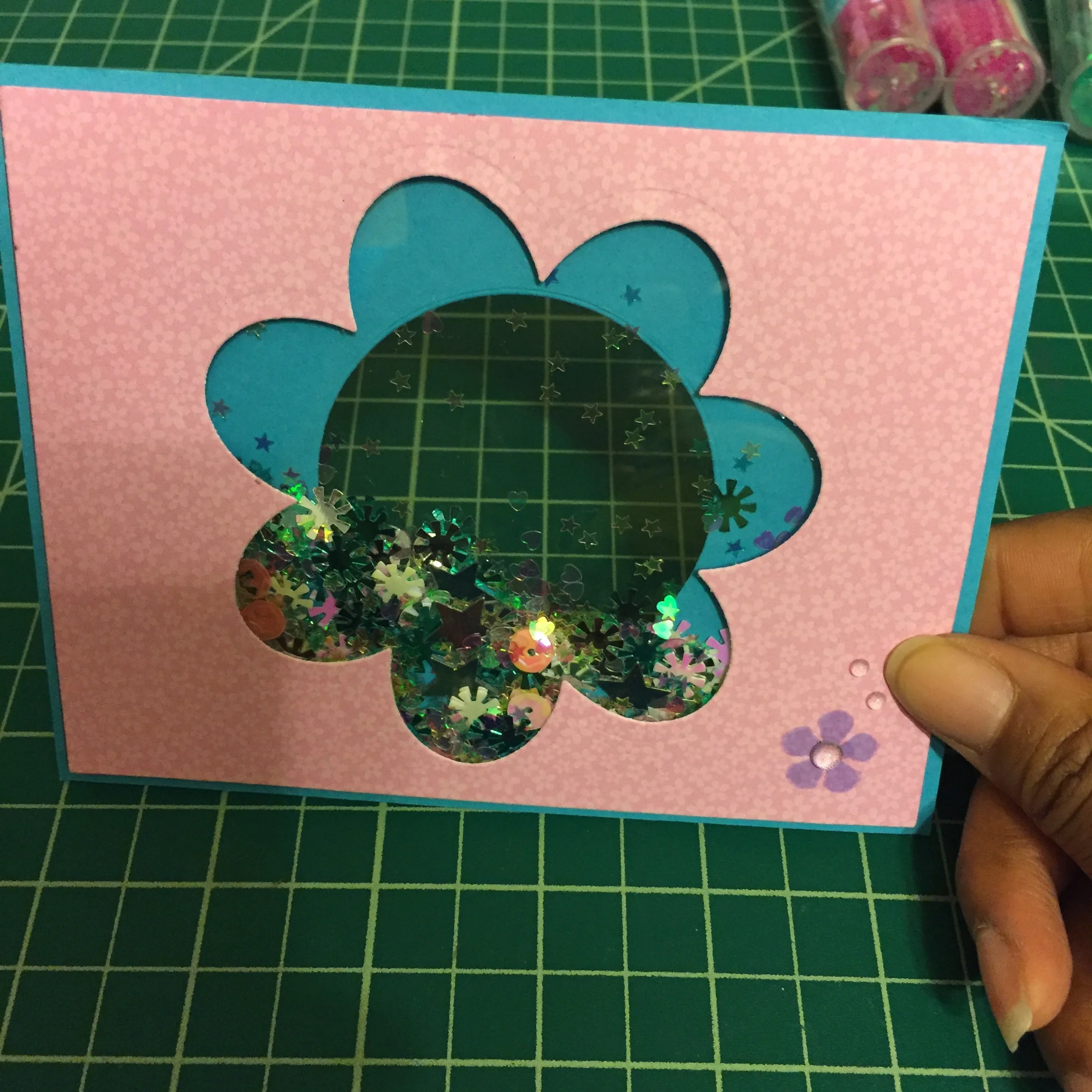 Finished card front.