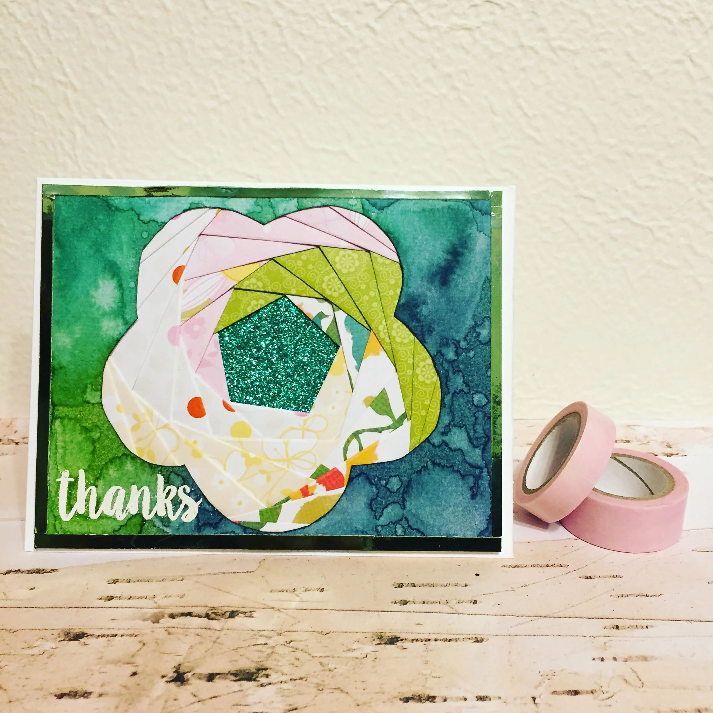 Distress ink, Minc foil, and some time.