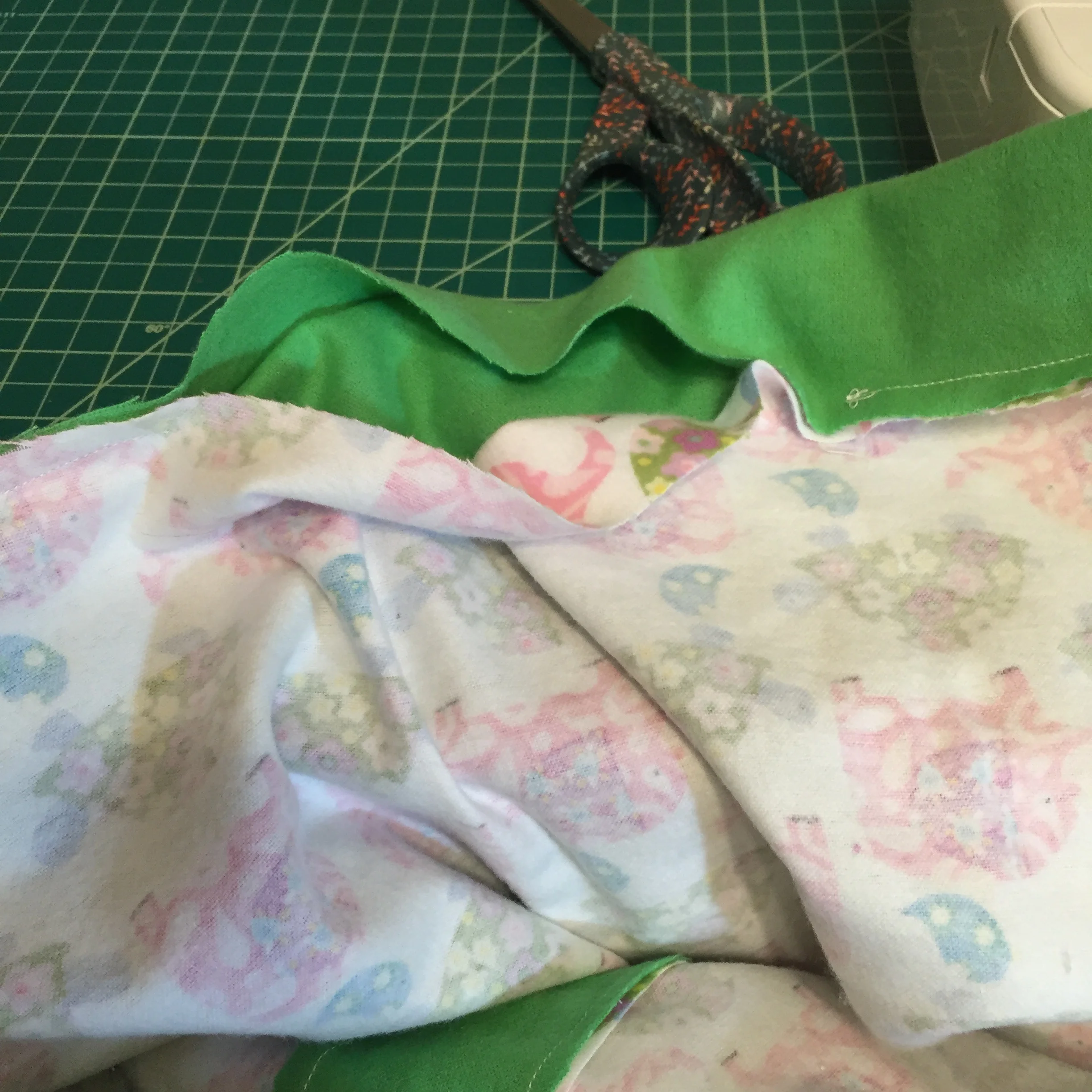 Leave open a 5-6" length.