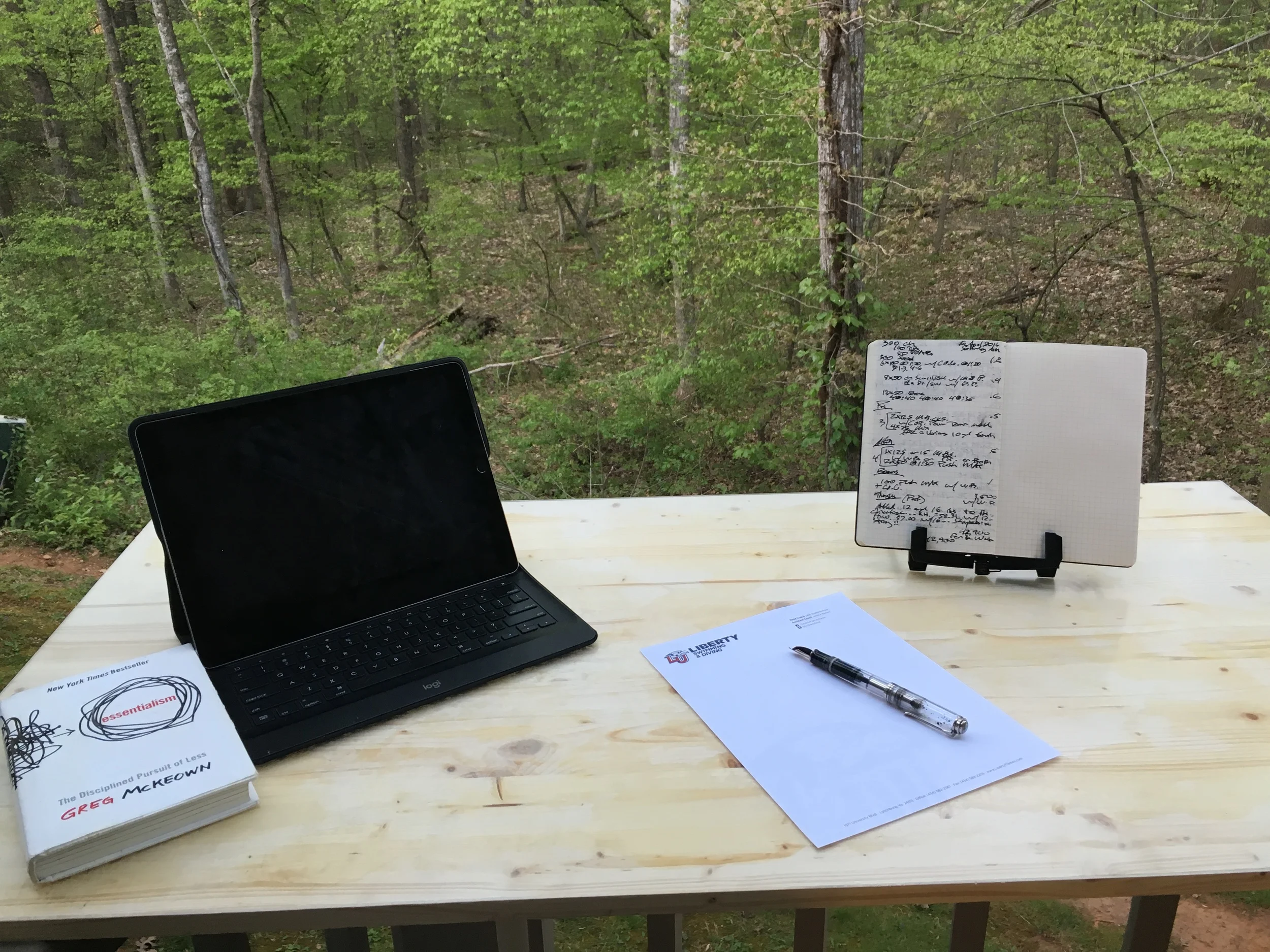 The DIY Deck Standing Desk