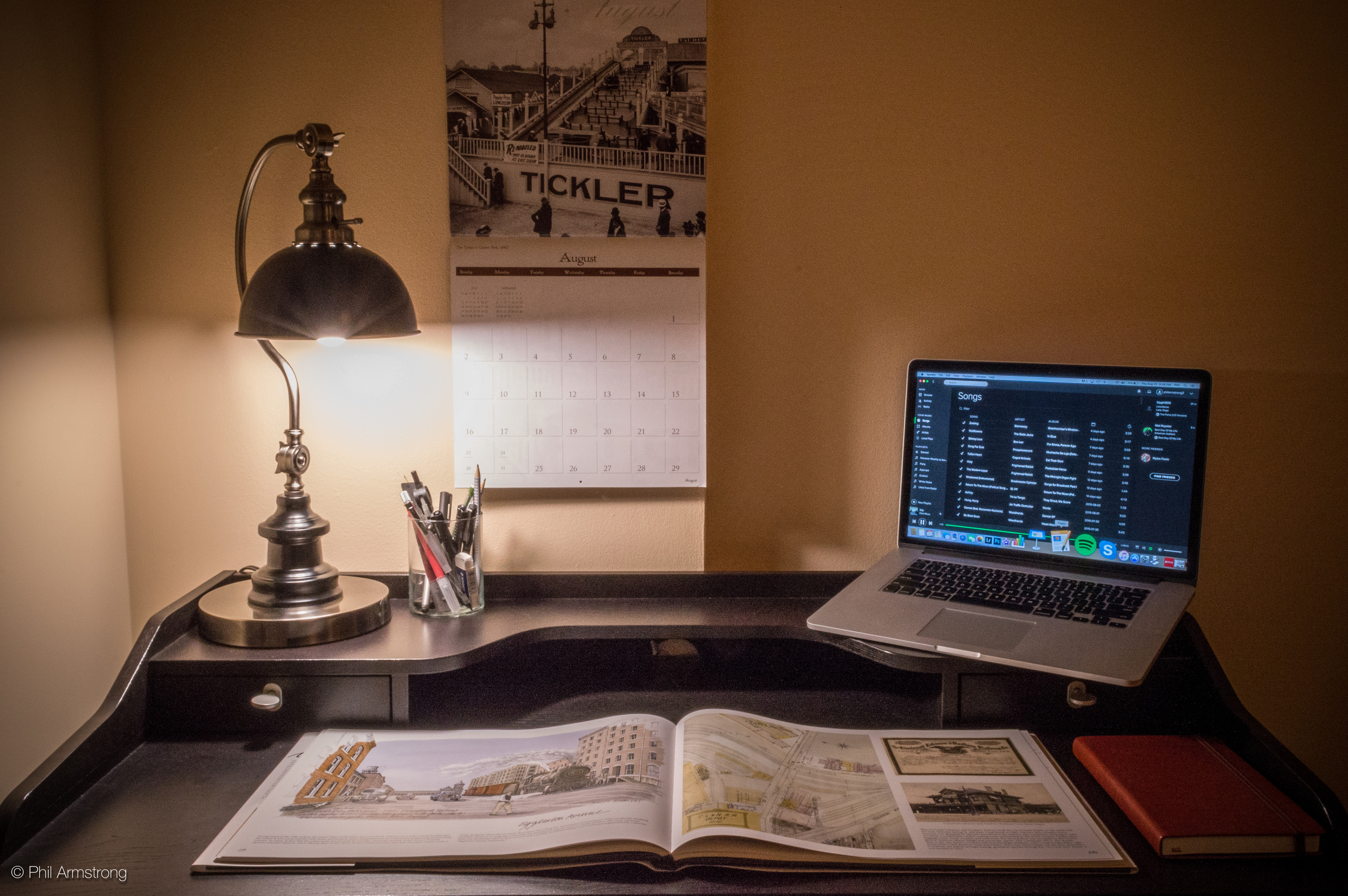 Sitting at my desk reading 'Vanishing Cincinnati' to soft music in the old Broadway Hotel. Heaven.
