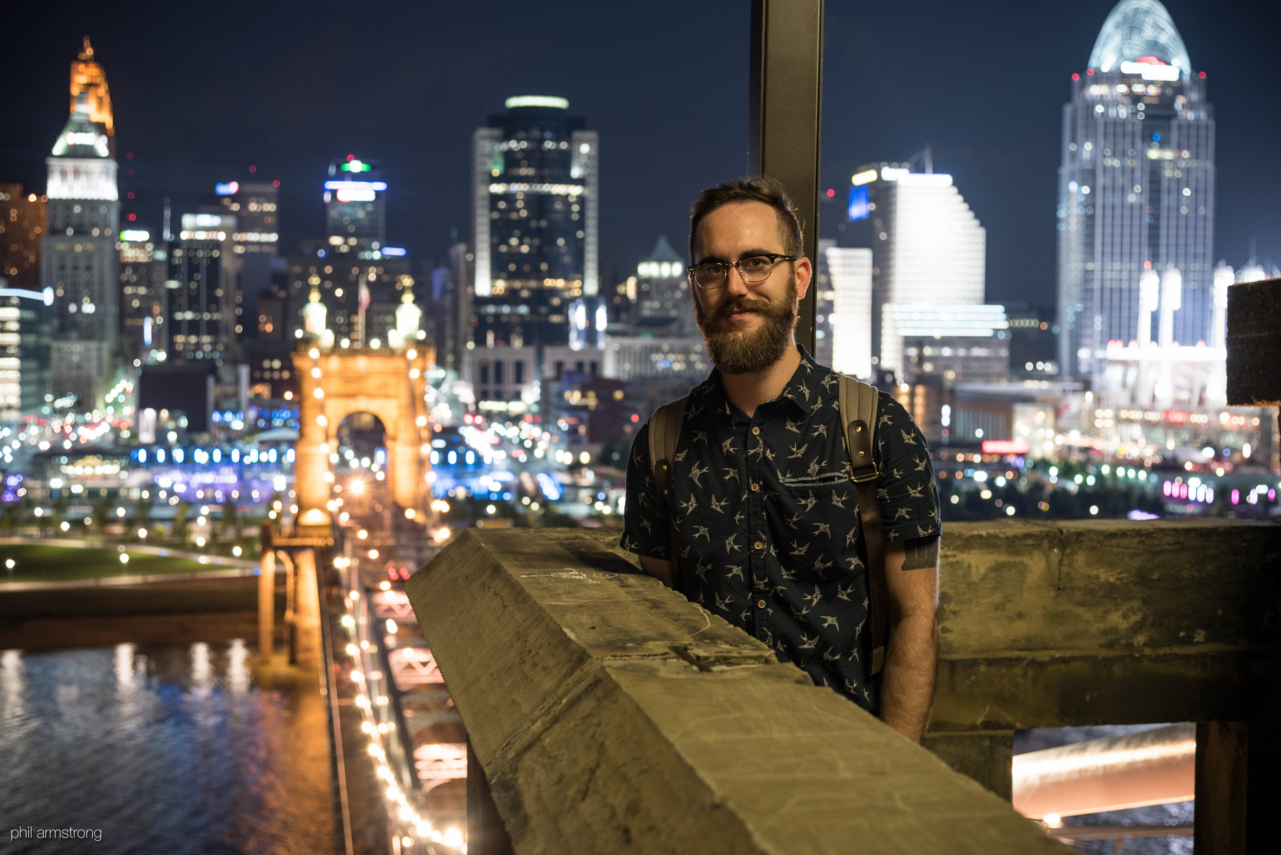 July 15th, 2016: an expedition to the top of the south tower of the Roebling Bridge. I set the tripod and started a timer. I'll treasure that night forever.