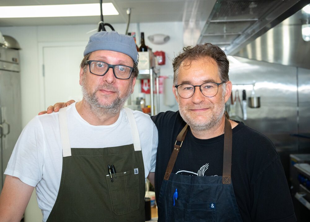 Chefs Jeffery Miller and Derek Dos Anjou
