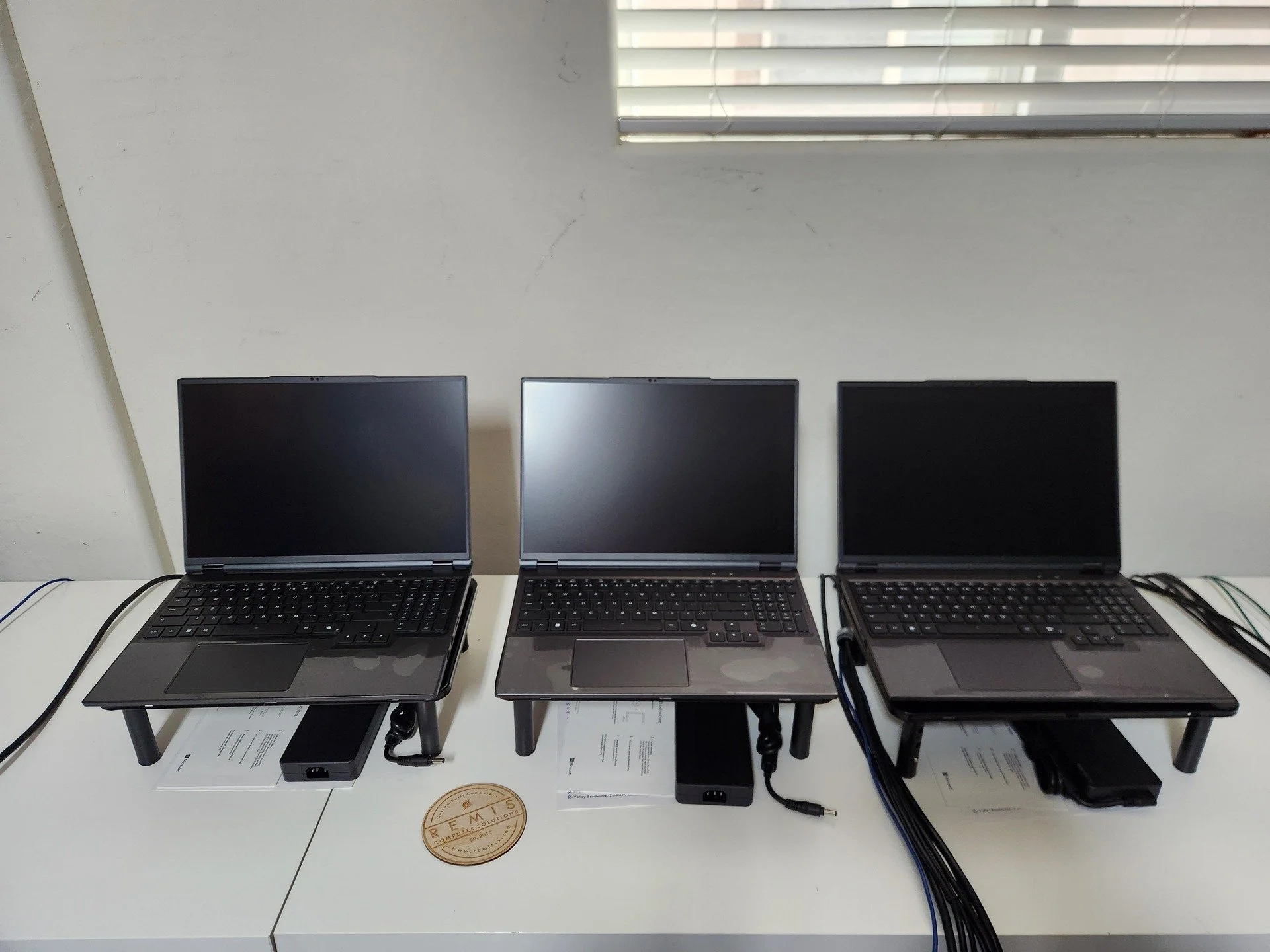 These three high-performance laptops are prepped, tested, and ready to ship to a client who needs serious computing power. From order to shipment in just 12 business days.

These machines deliver desktop class performance in a portable form factor 🎉