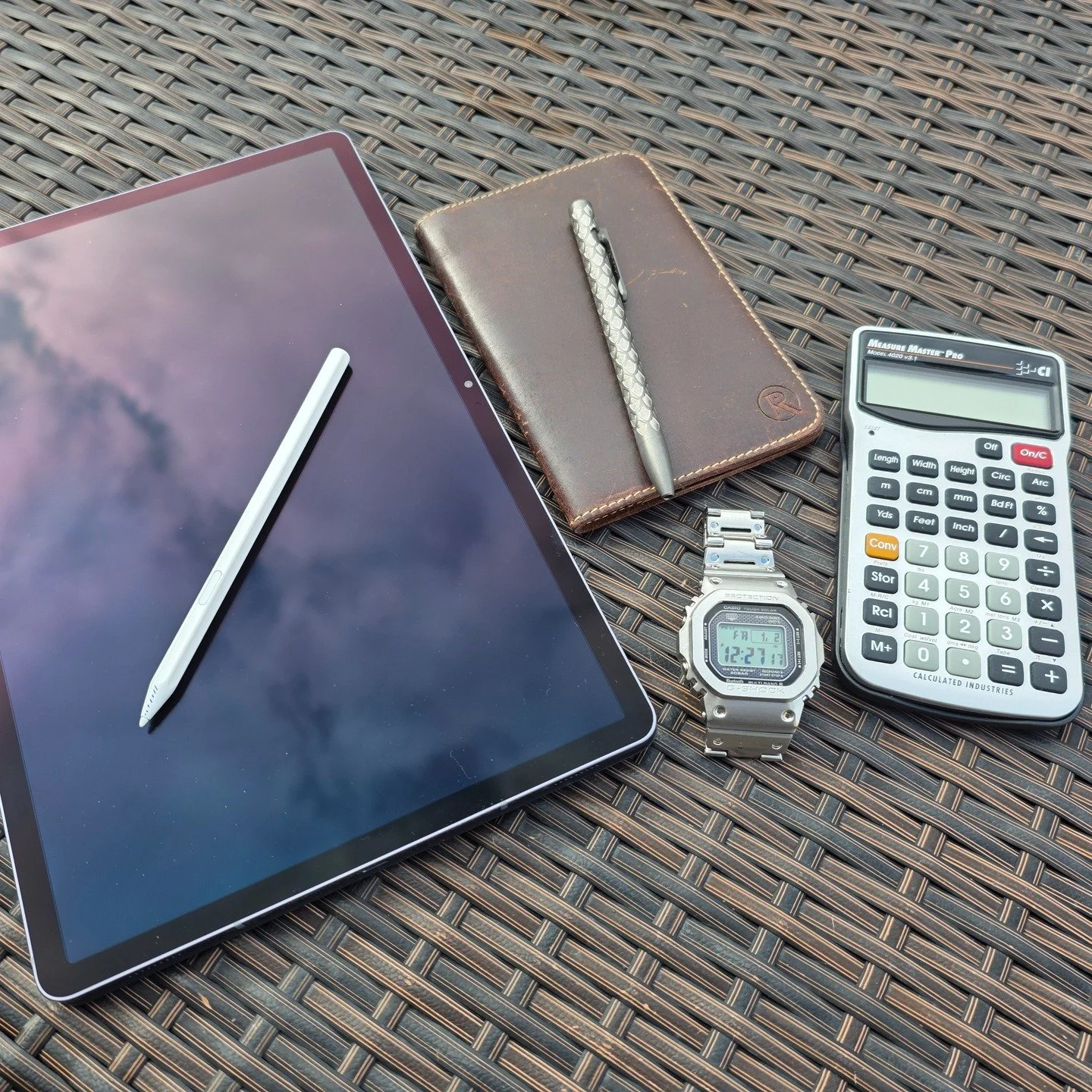 Can you quickly name 5 tools you use constantly? 

I build custom computers but here is a list to make you think about your supporting equipment. 
-Pen
-Notepad
-Watch
-Calculator
-Tablet

Have you thought about your computer being your tool? What ab