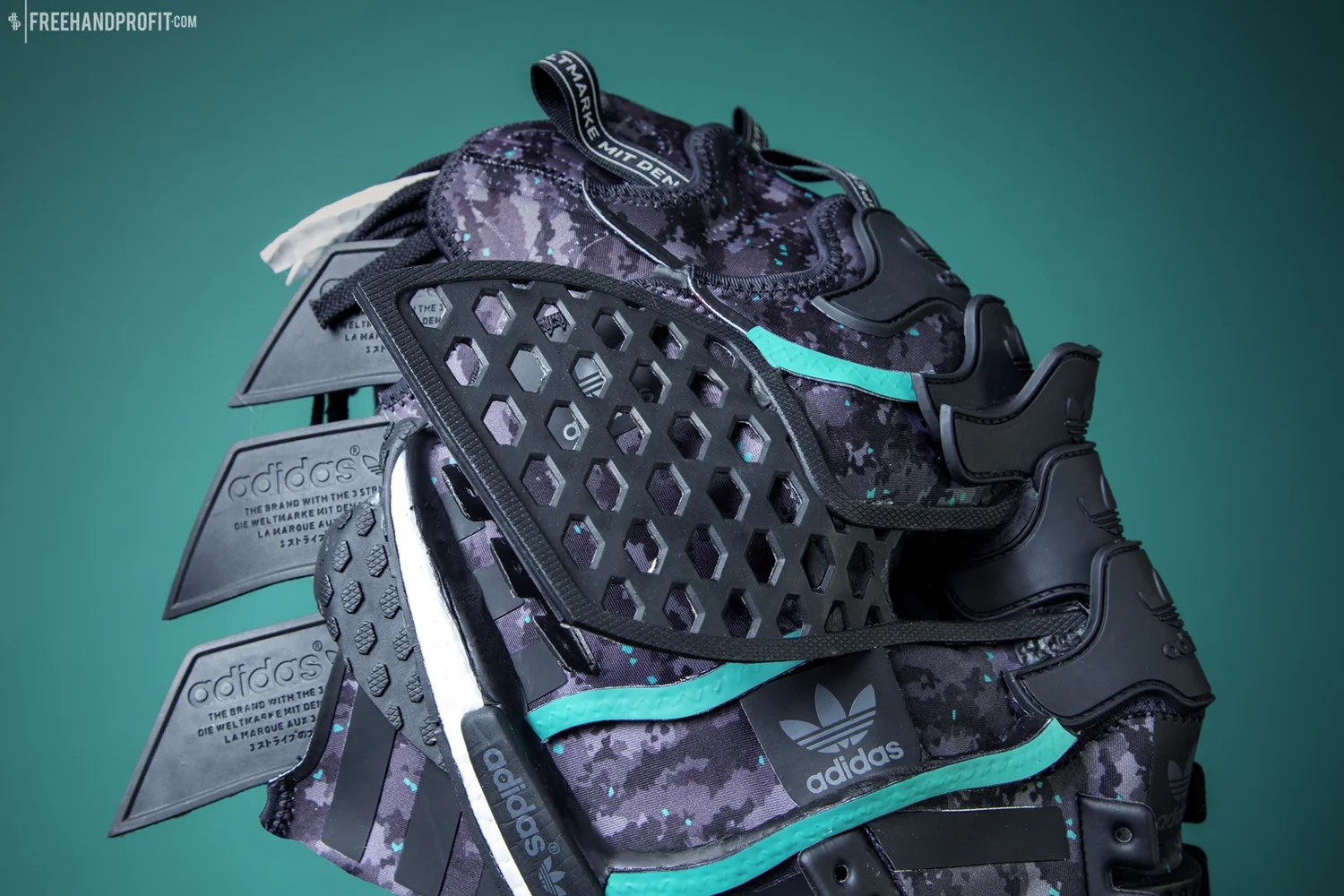 adidas gazelle silver green womens adidas Originals NMD_V3 Shoes | Black/White main image 1