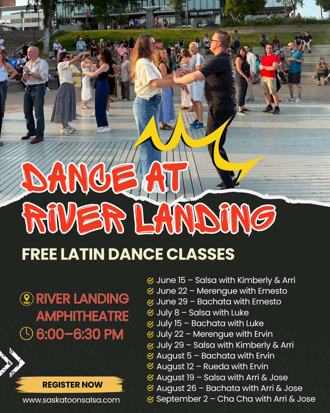 DANCE AT RIVER LANDING: FREE LATIN DANCE CLASSES