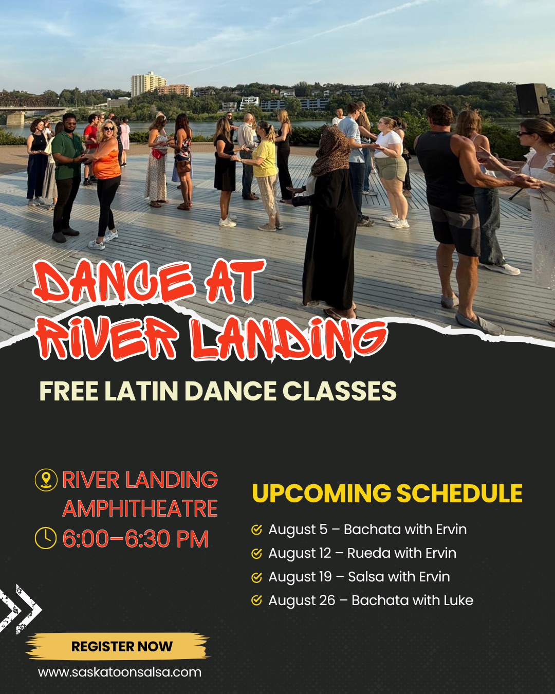 DANCE AT RIVER LANDING: FREE LATIN DANCE CLASSES