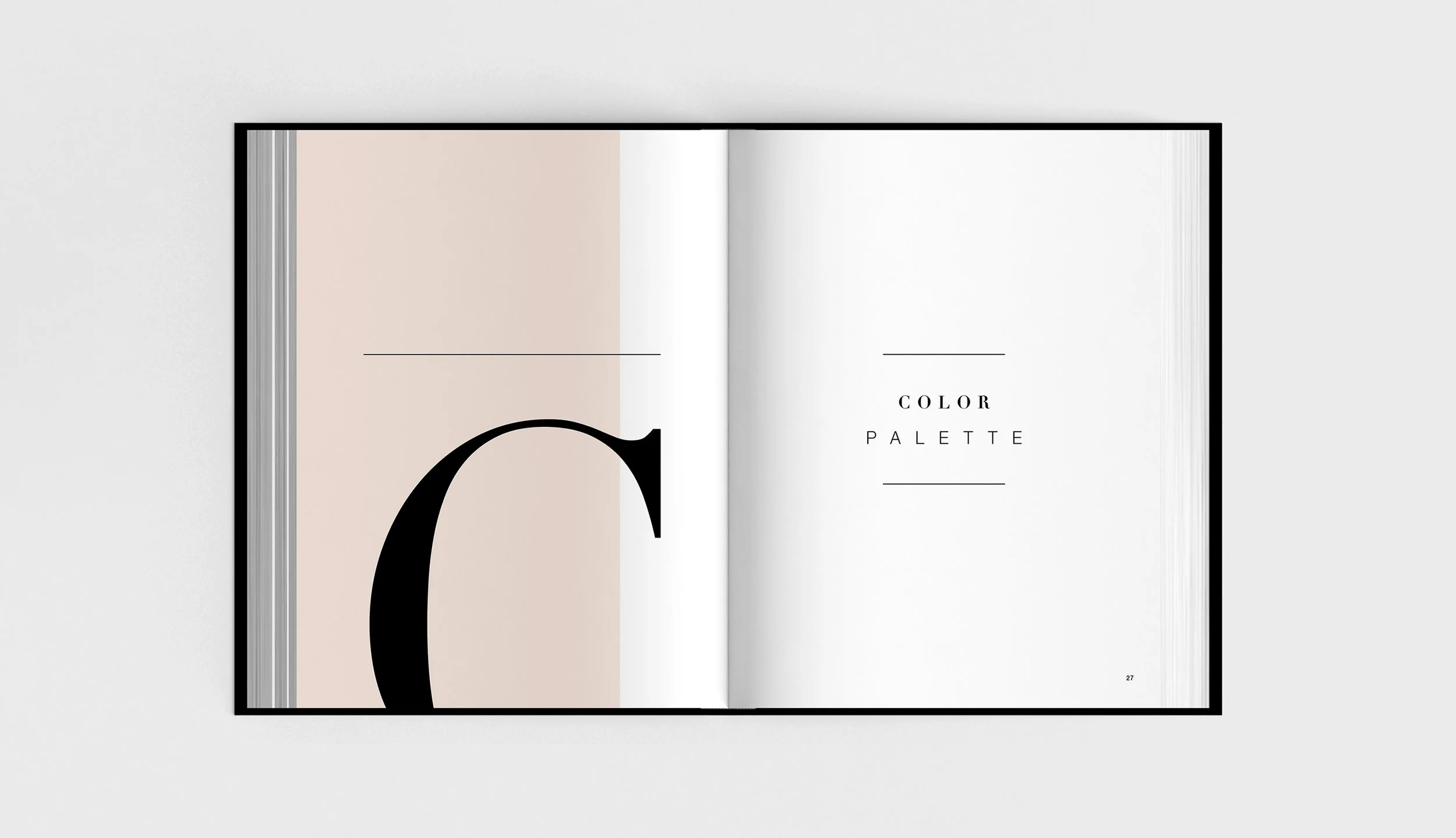 a timeless and feminine color palette was established