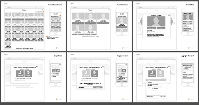 Standard Vote Wireframes